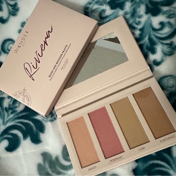 2/$25 WANDER BEAUTY RIVIERA BLUSH AND BRONZER PALETTE! - Picture 2 of 3
